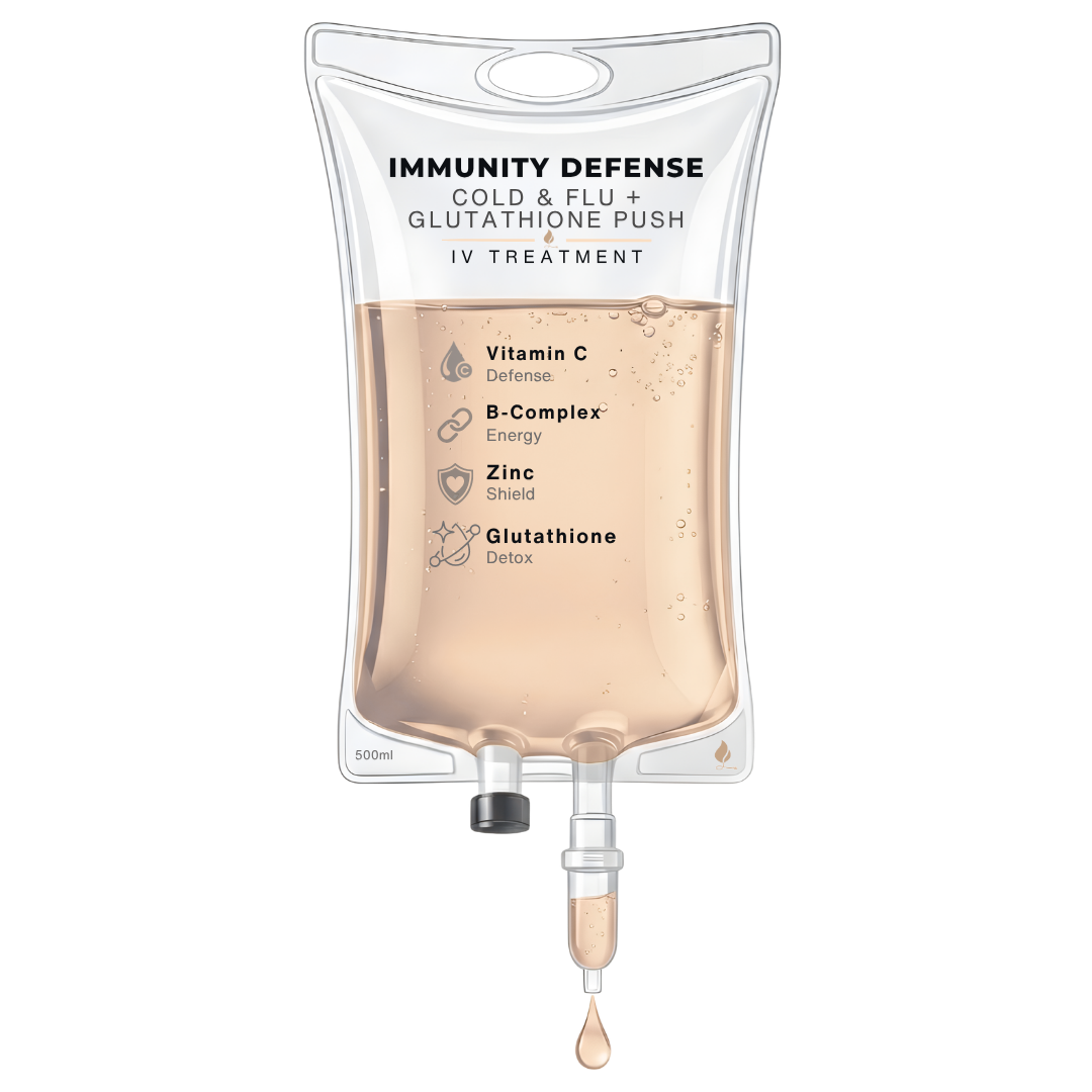 Immunity Defense / Cold & Flu plus Glutathione IV bag