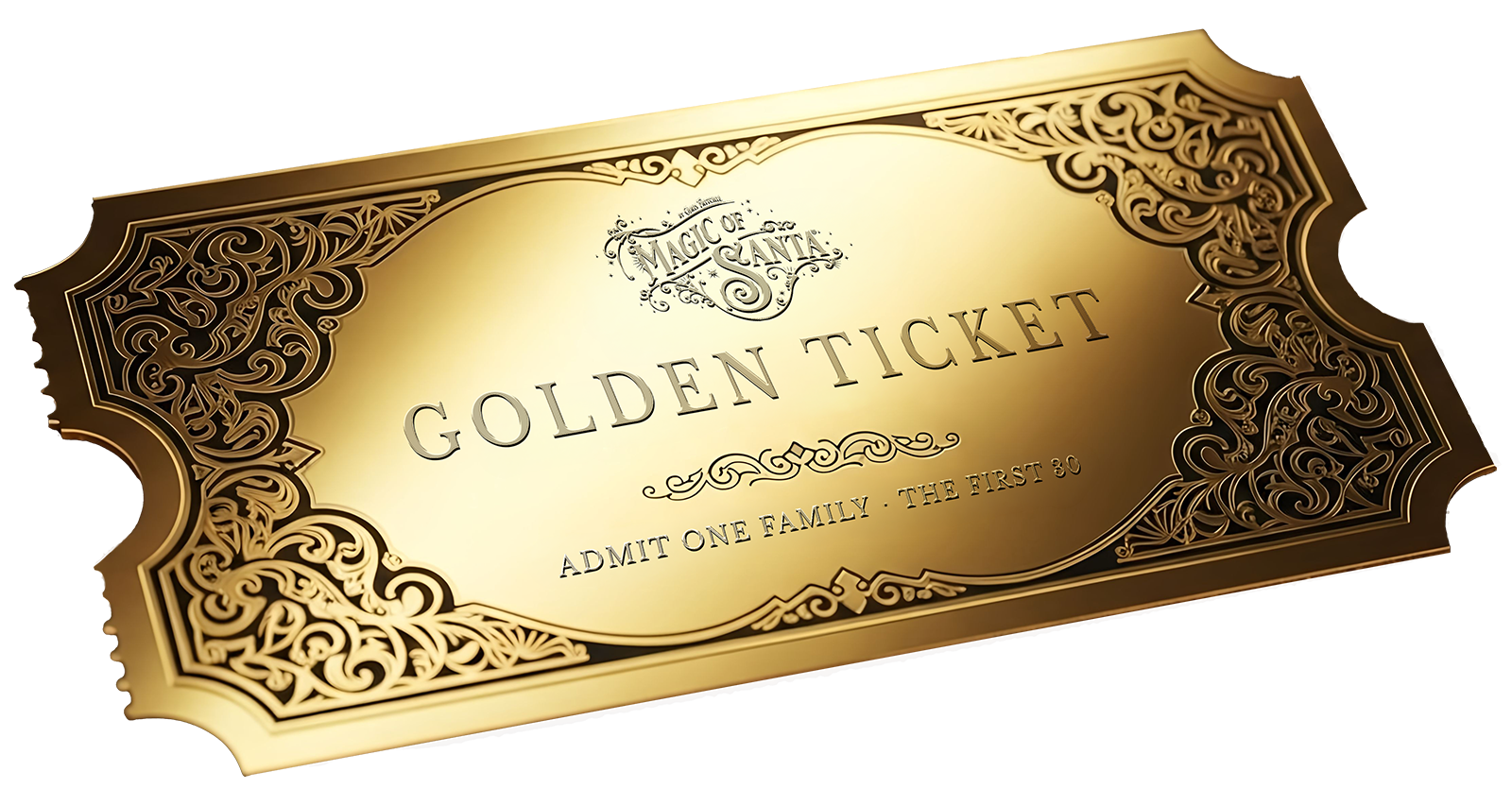 Magic of Santa Golden Ticket for one of the season's First 30 families