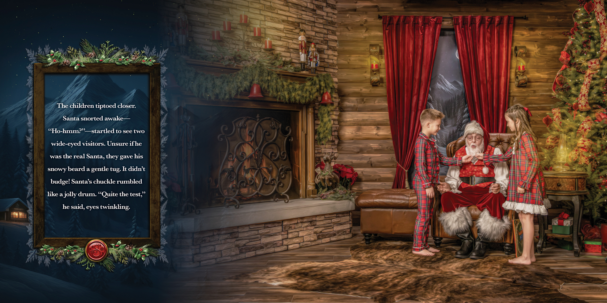 Magic of Santa personalized storybook, spread 3 of 12