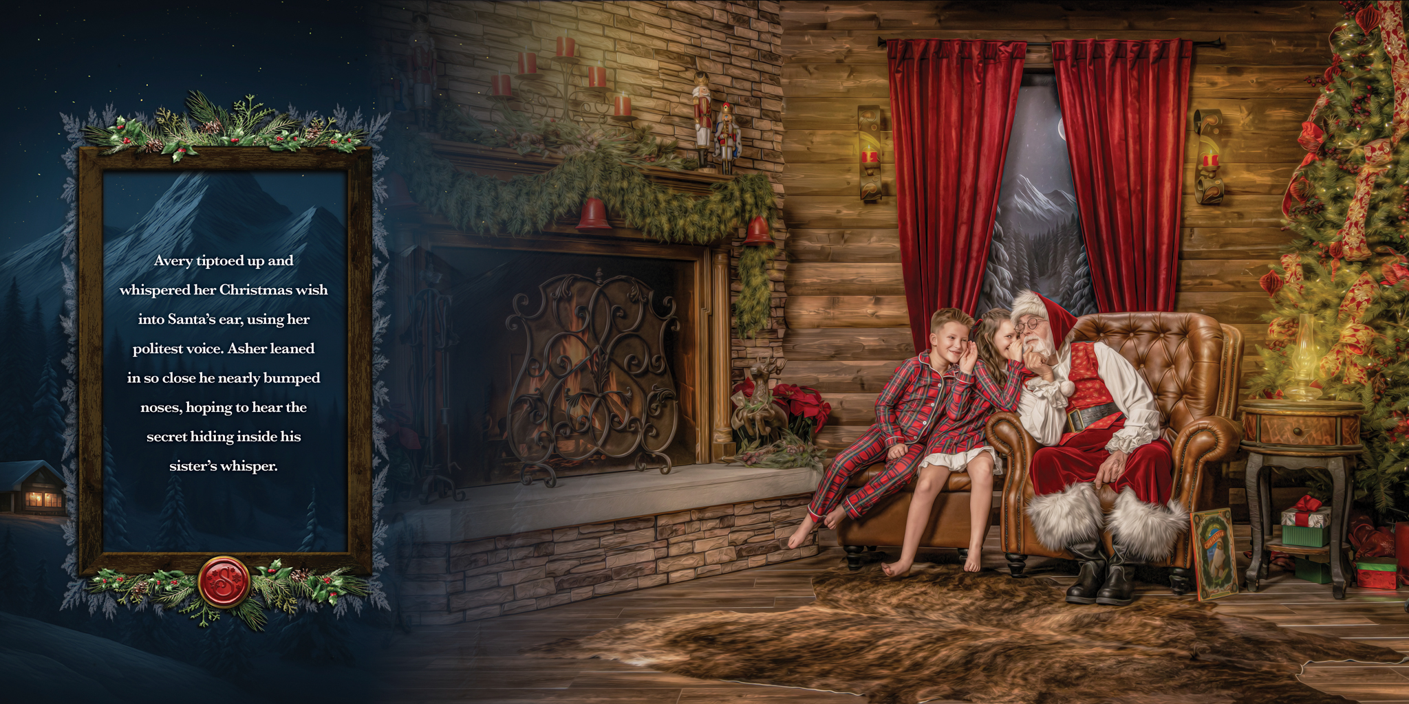 Magic of Santa personalized storybook, spread 4 of 12