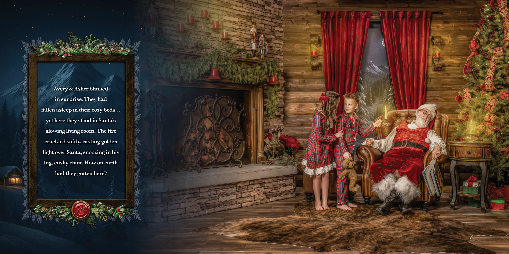 Magic of Santa personalized storybook, spread 2 of 12