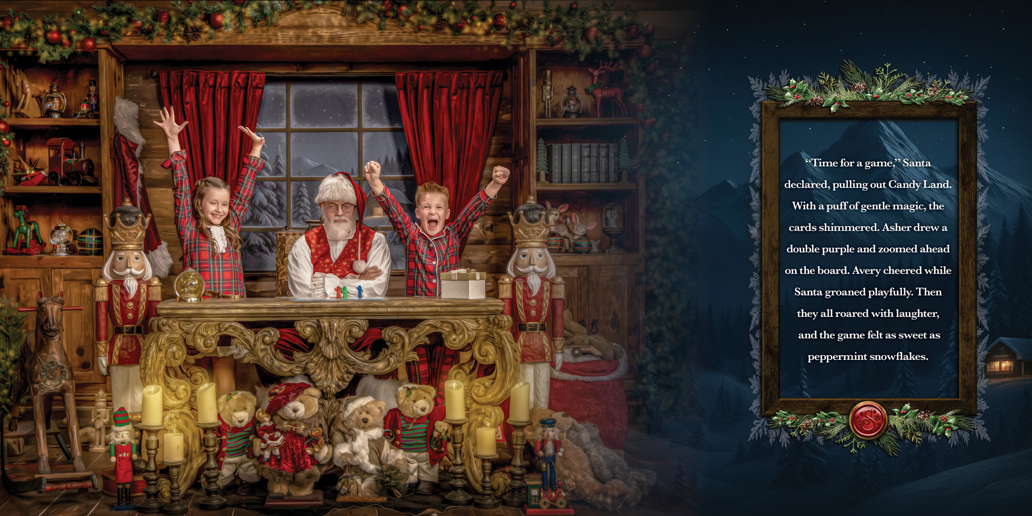 Magic of Santa personalized storybook, spread 8 of 12