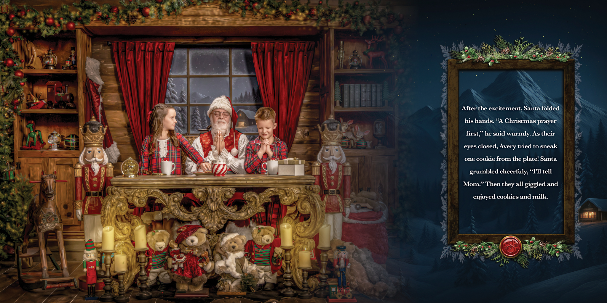 Magic of Santa personalized storybook, spread 7 of 12