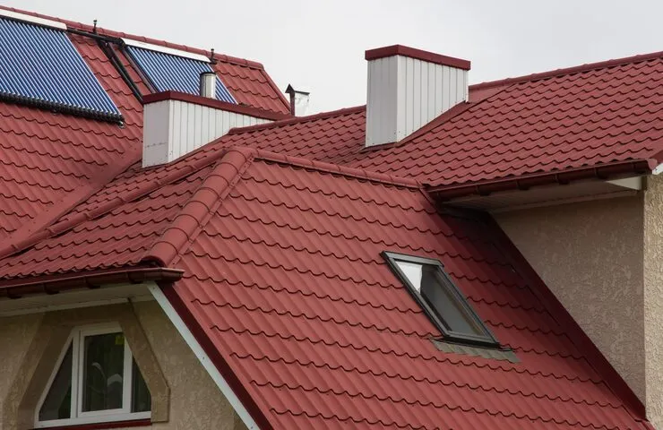 Residential skylight installation on a pitched roof completed by a professional roofing contractor in Kernersville, North Carolina.