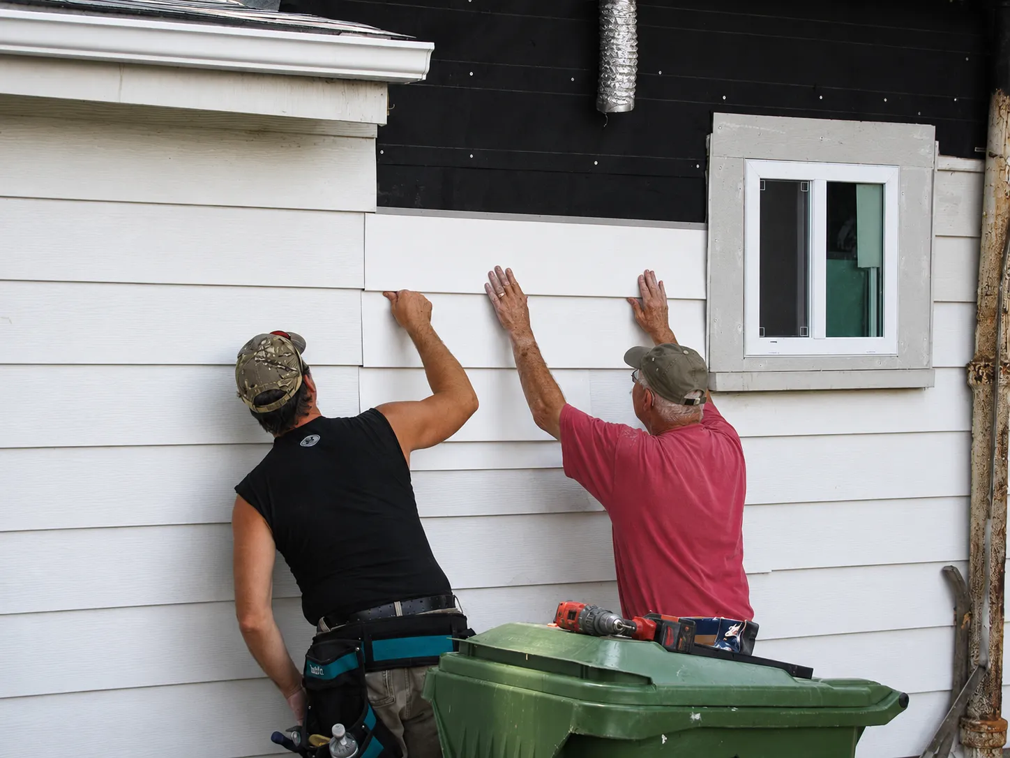 Roofing company service illustration