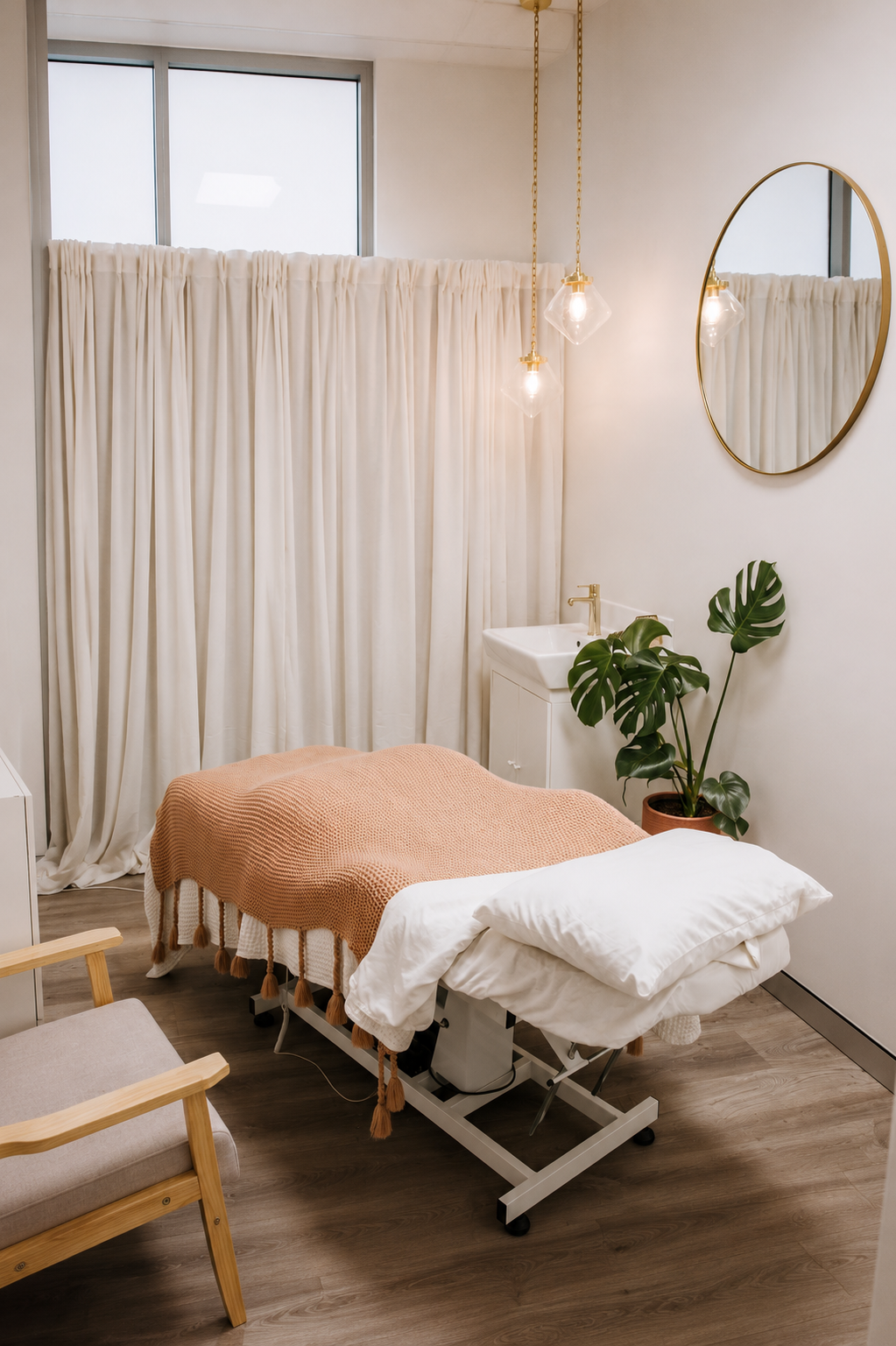 Relaxing details inside Glow Skin and Spa