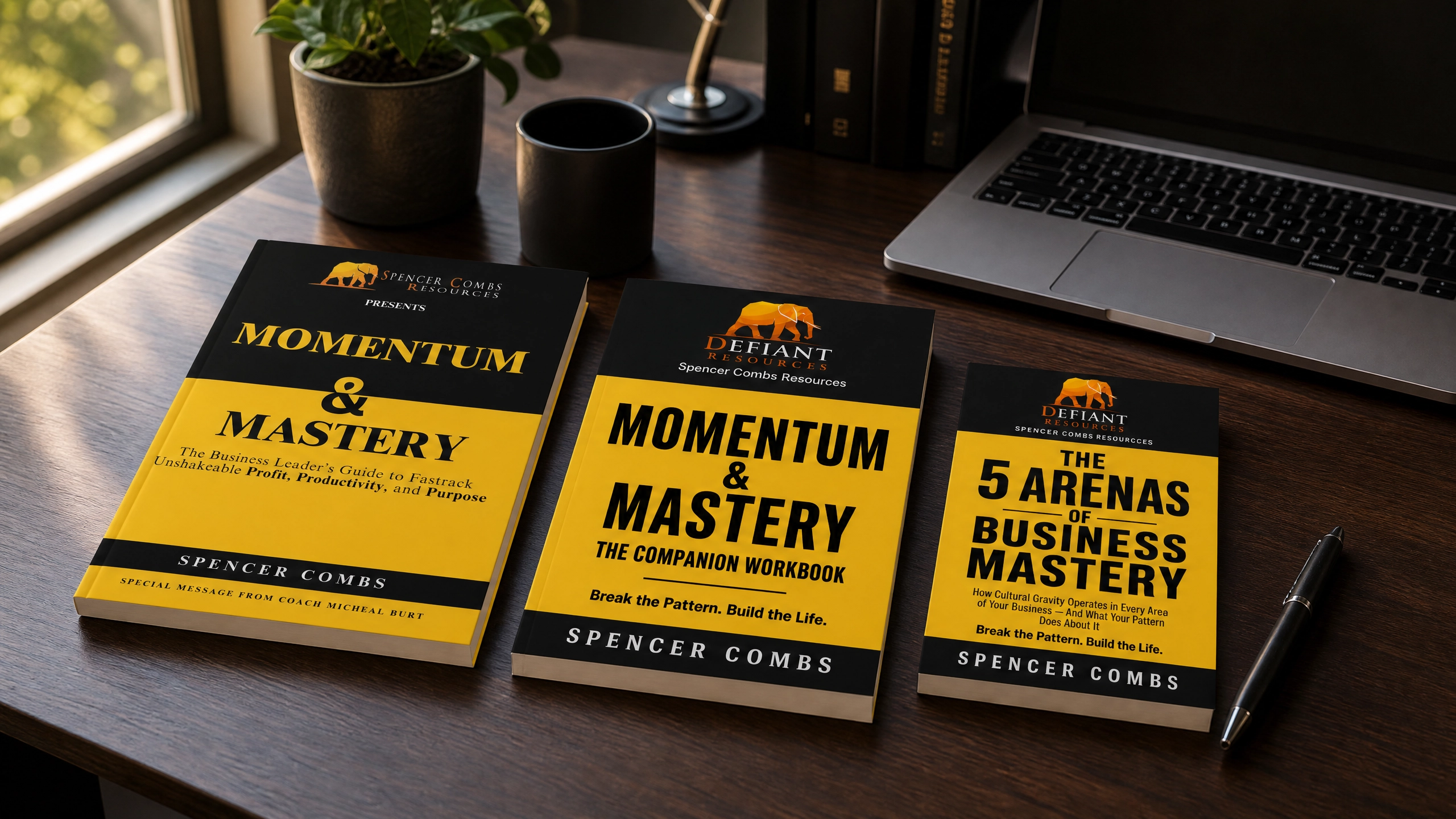 Momentum & Mastery System — on the desk, ready to go