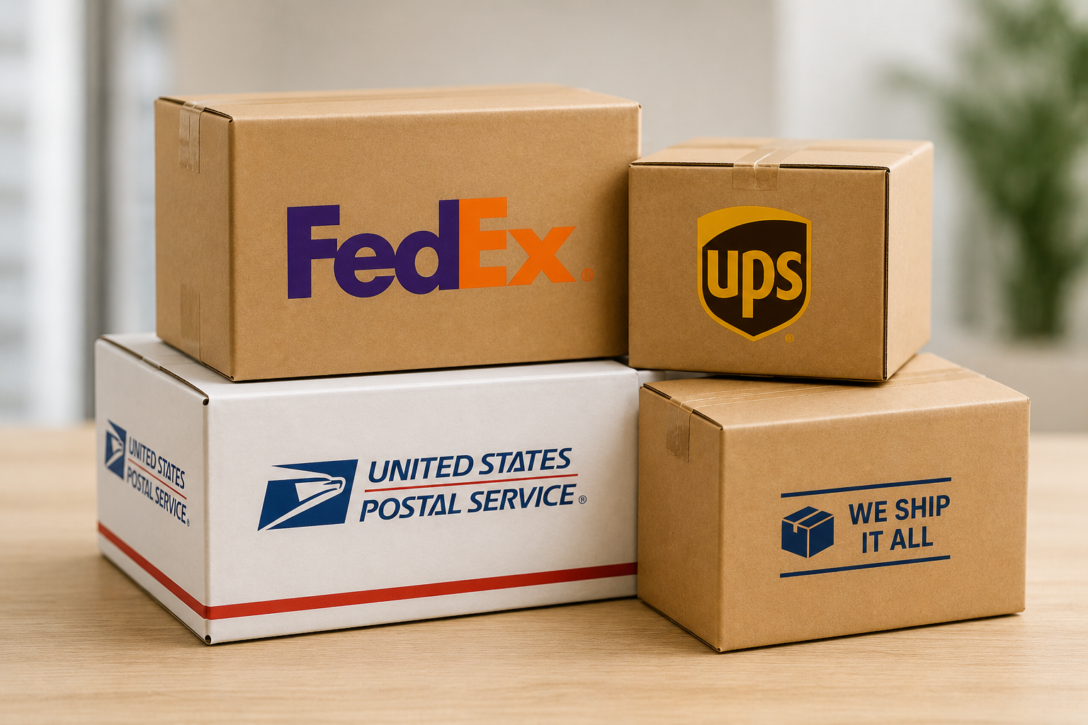 UPS, FedEx, USPS and DHL shipping and package drop-off services