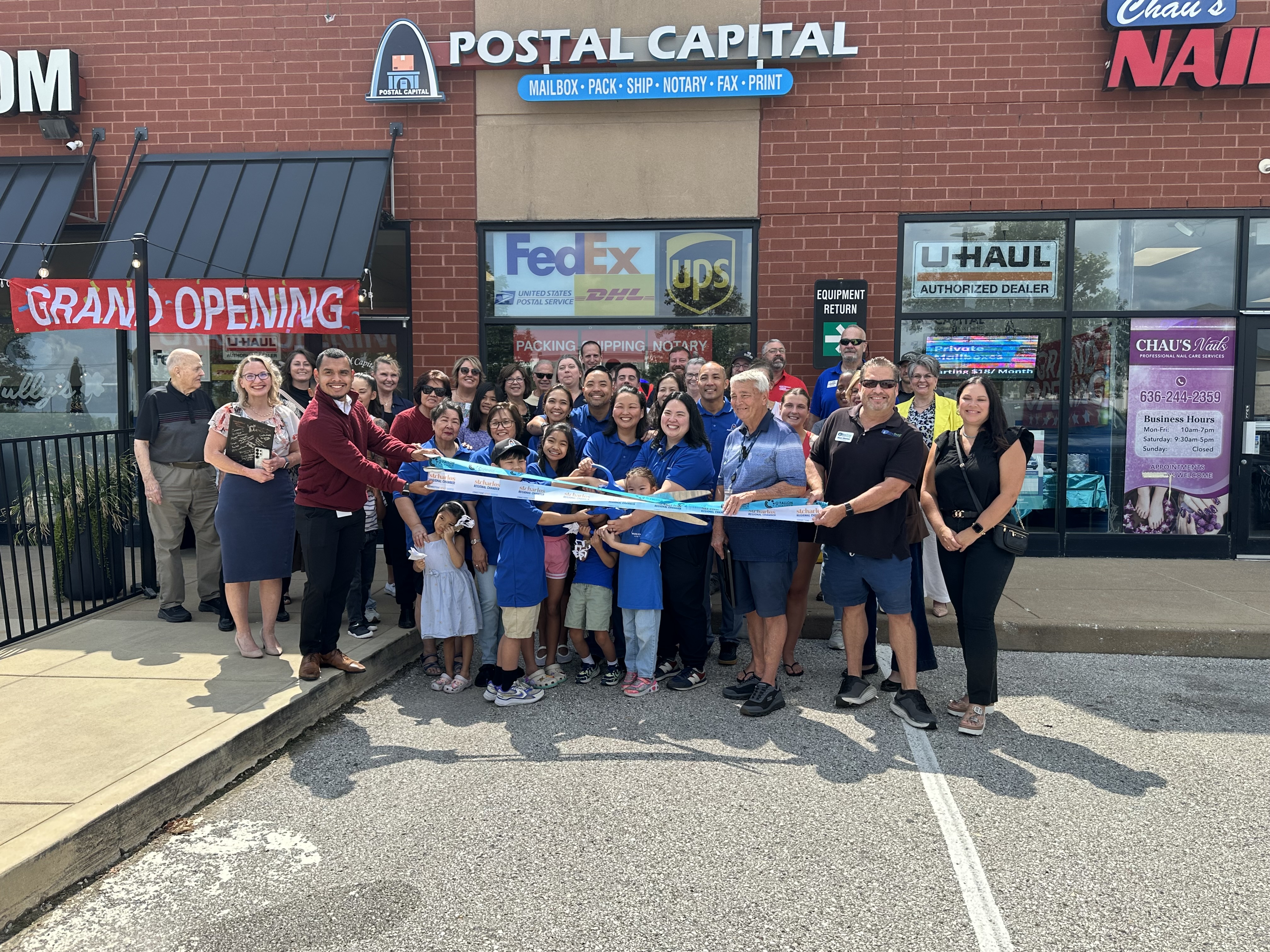 Postal Capital storefront in O'Fallon Missouri