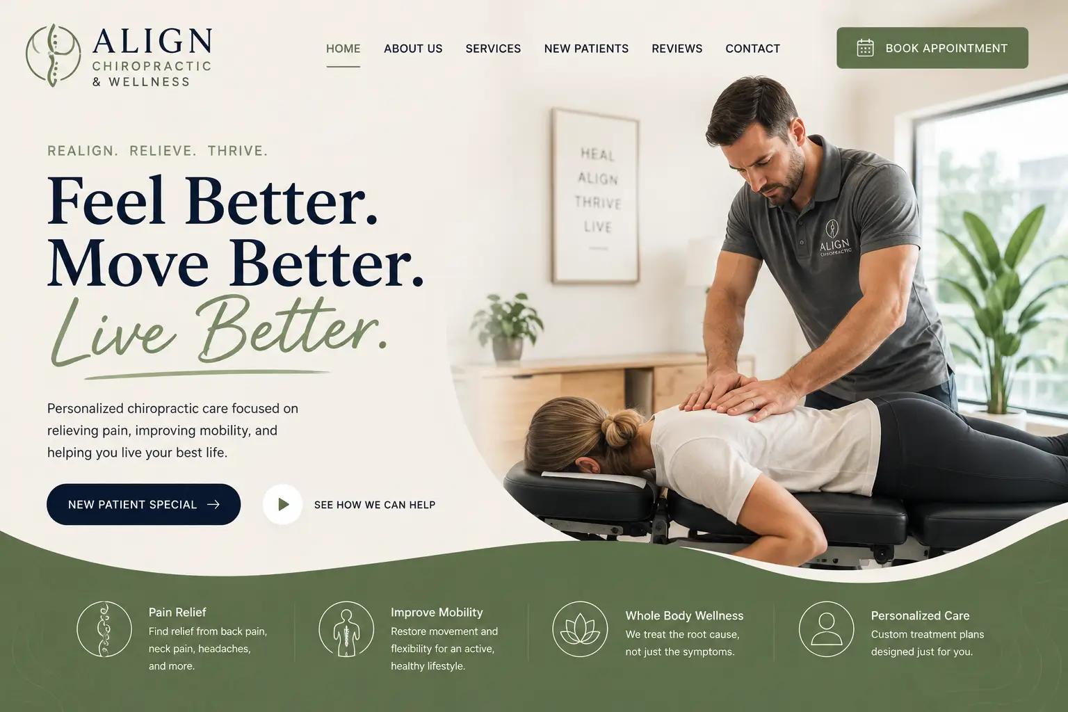 Chiropractor Website