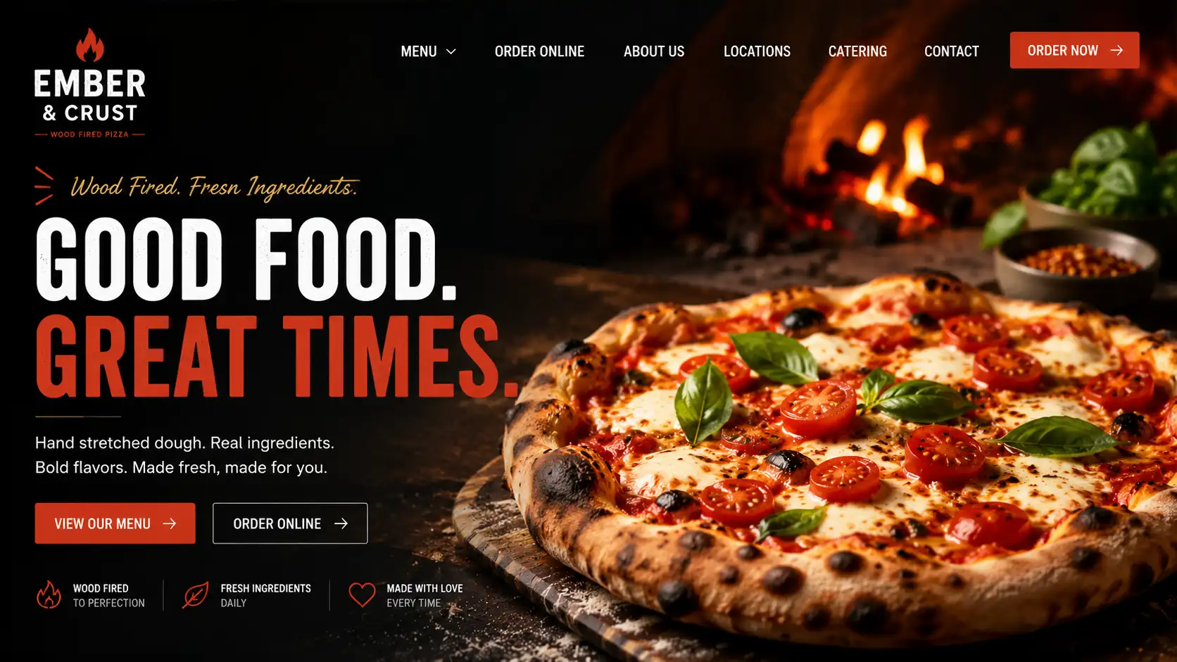 Pizza Restaurant Website
