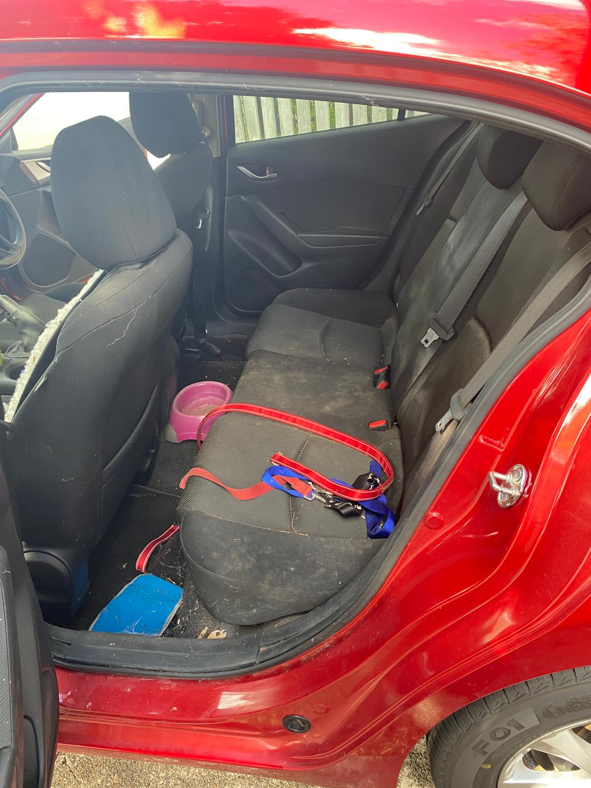 Before car interior clean Brisbane