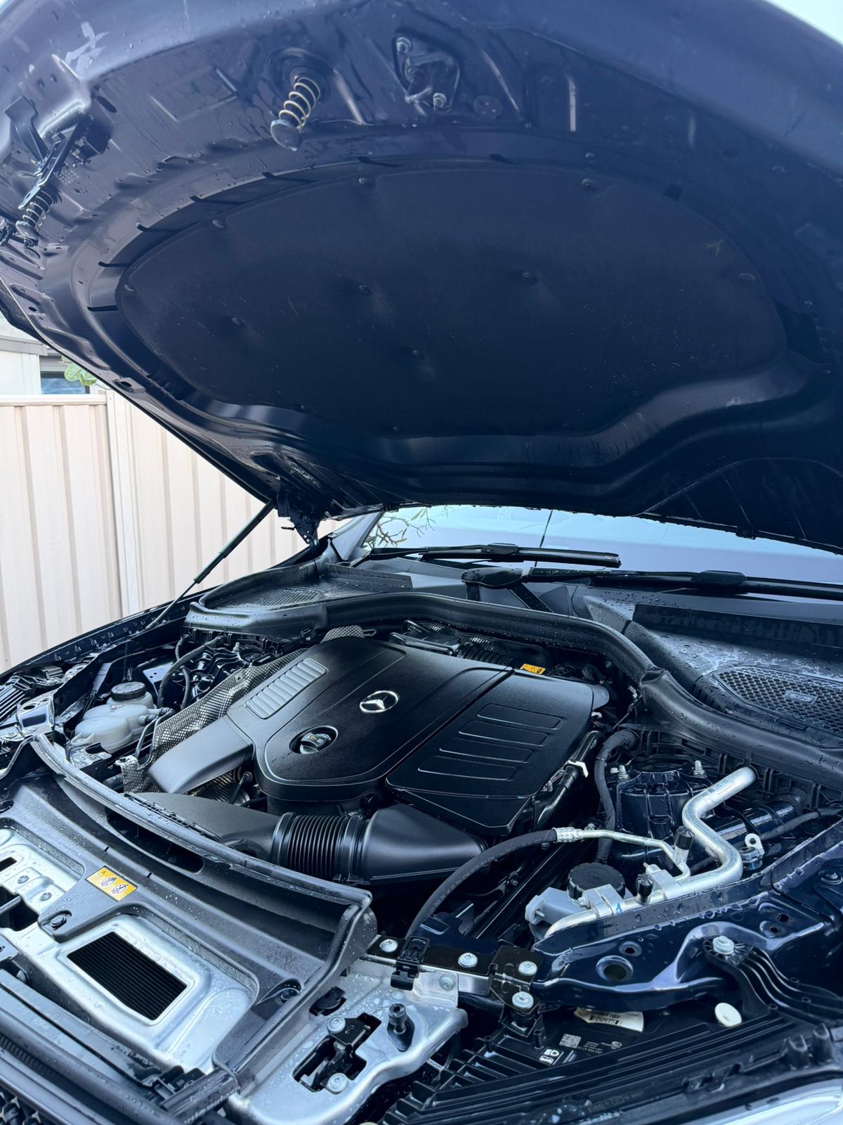Engine bay after professional detail Brisbane — High Shine Club