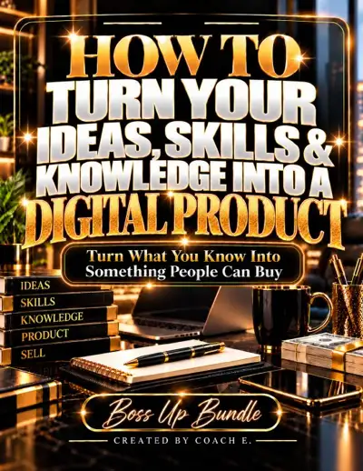 How To Turn Your Ideas, Skills and Knowledge Into A Digital Product ebook cover