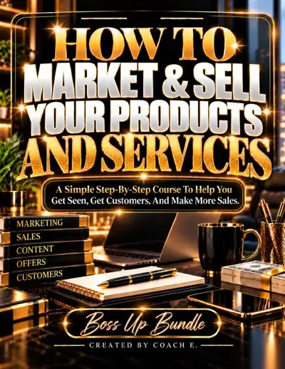 How To Market and Sell Your Products And Services ebook cover