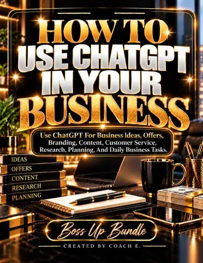 How To Use ChatGPT In Your Business ebook cover