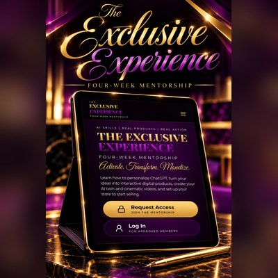 The Exclusive Experience, four-week mentorship