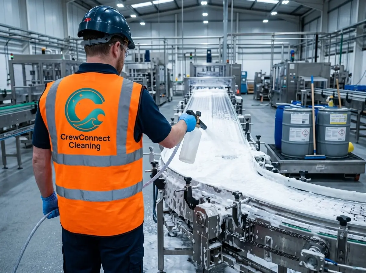 Industrial factory cleaning