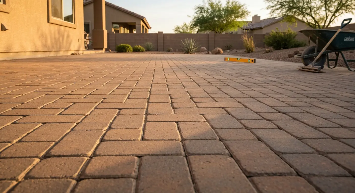 Paver patio in Surprise backyard