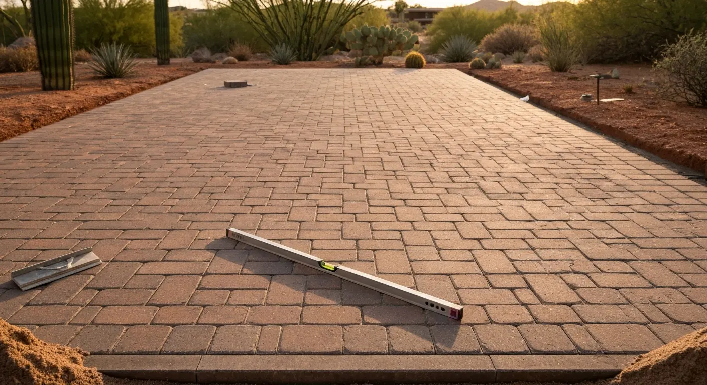 Paver patio installation Scottsdale