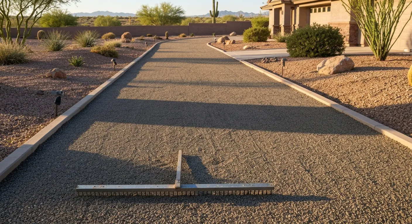 Gravel driveway installation in Surprise