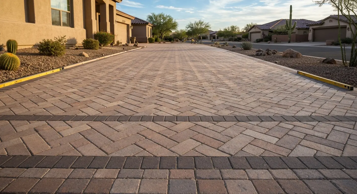 Paver driveway