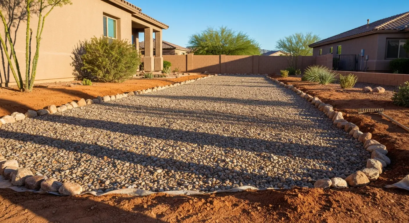 Landscape base rock and erosion control materials