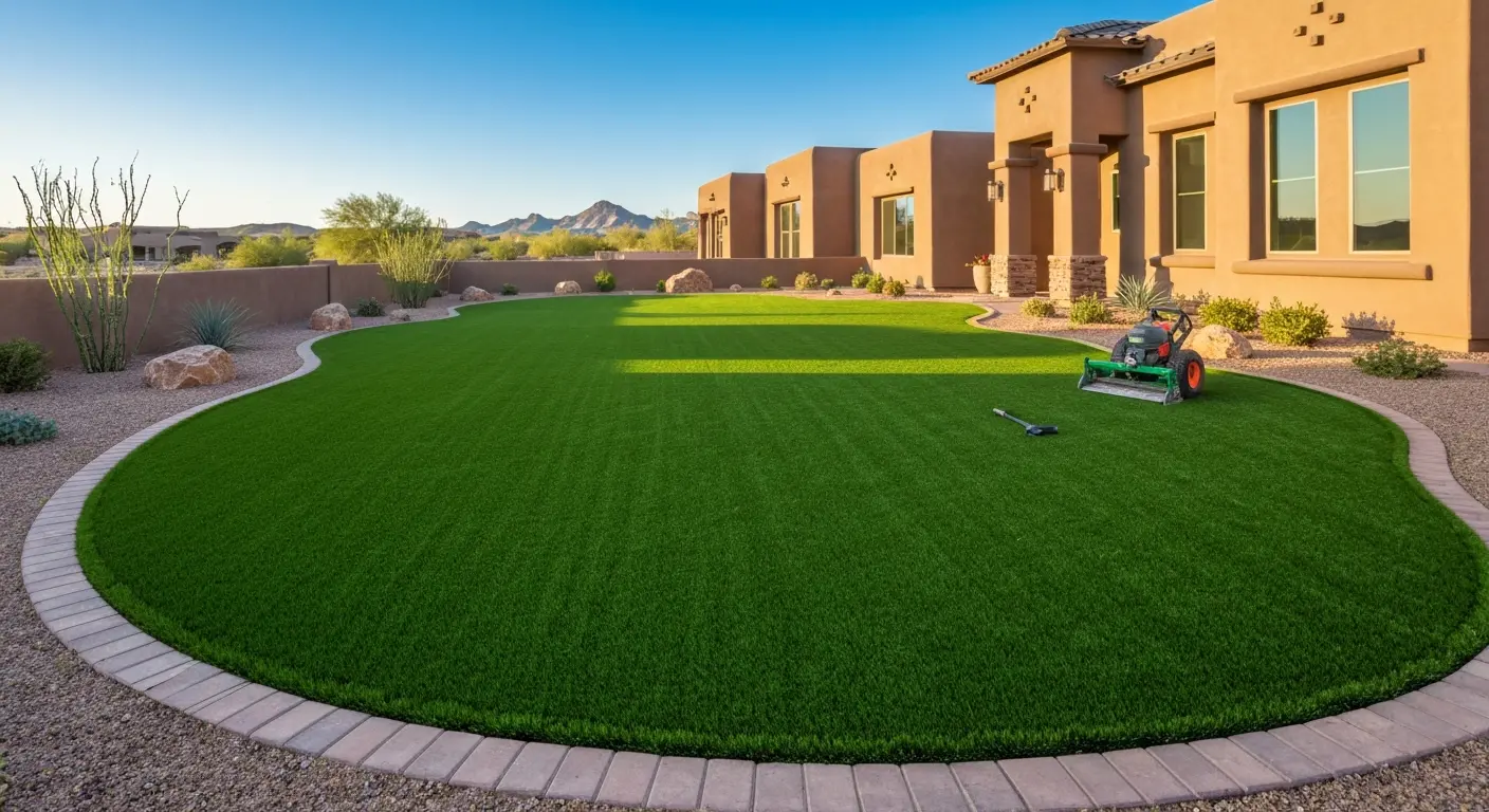 Artificial turf installation