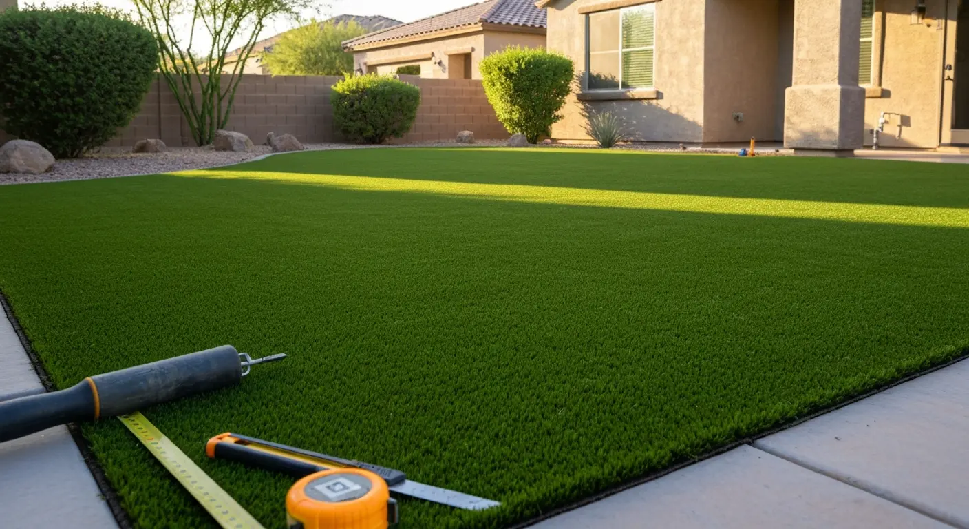 Artificial turf installation