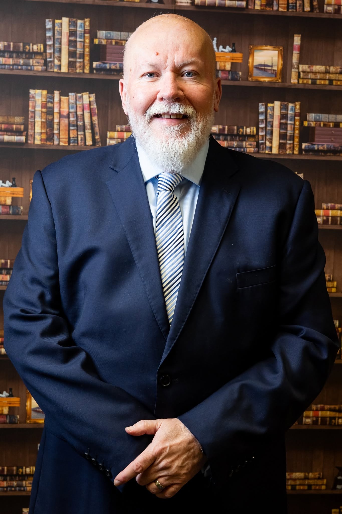 Andy Rowden, Director of Your Secured Legacy, in his office library