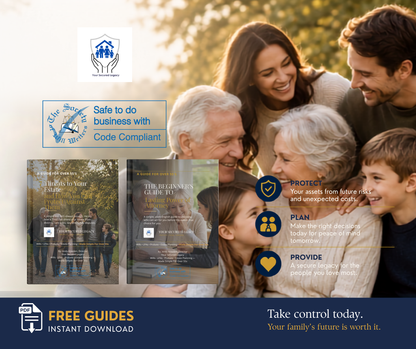 Your Secured Legacy — protect what matters, plan with confidence. Free guides for people over 55.