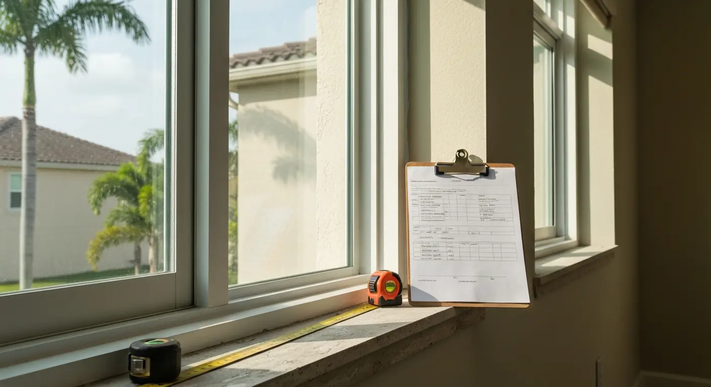 Impact window installation