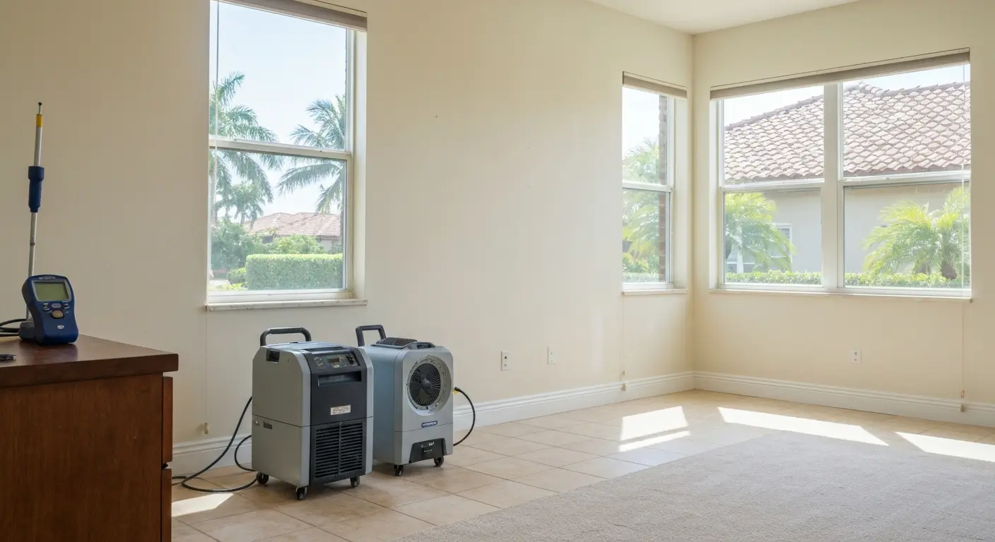 Flood damage restoration services