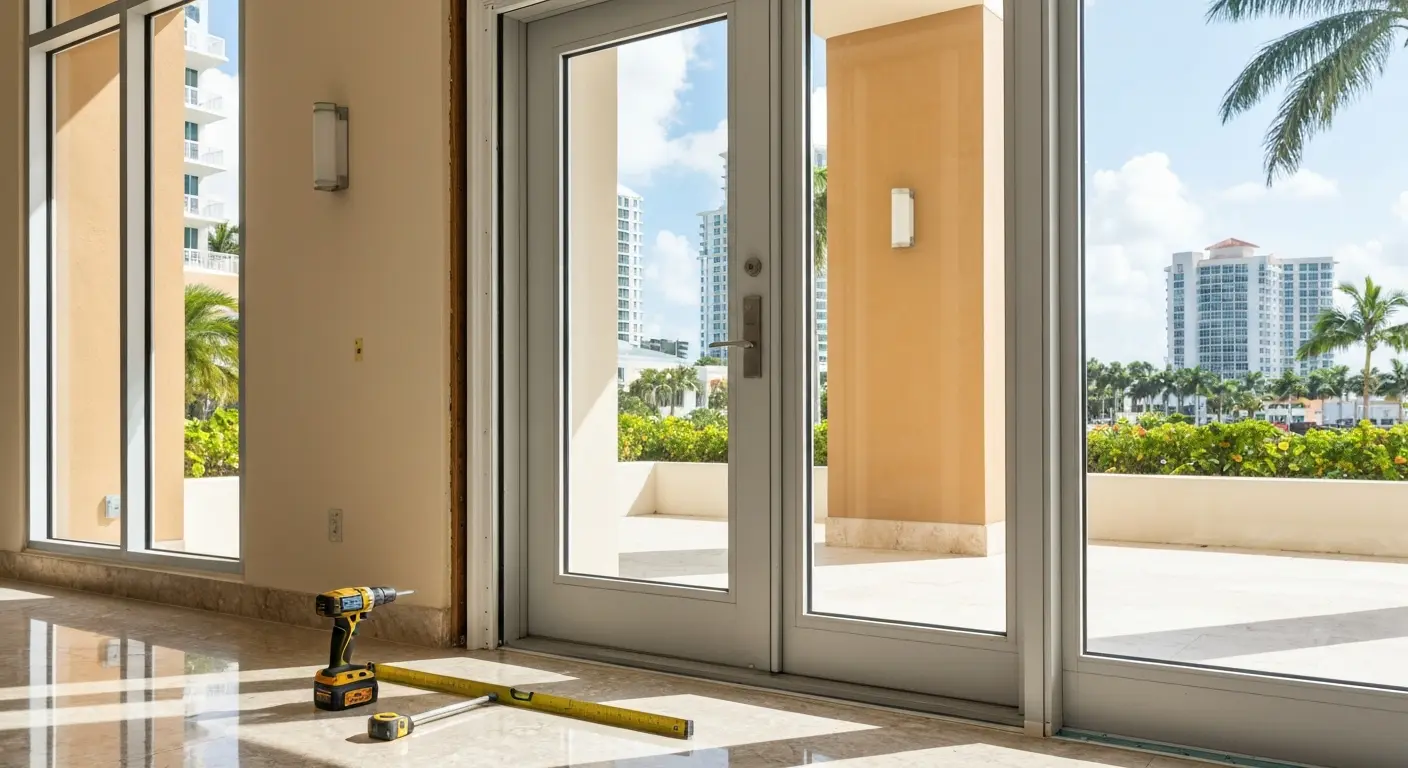Impact door installation