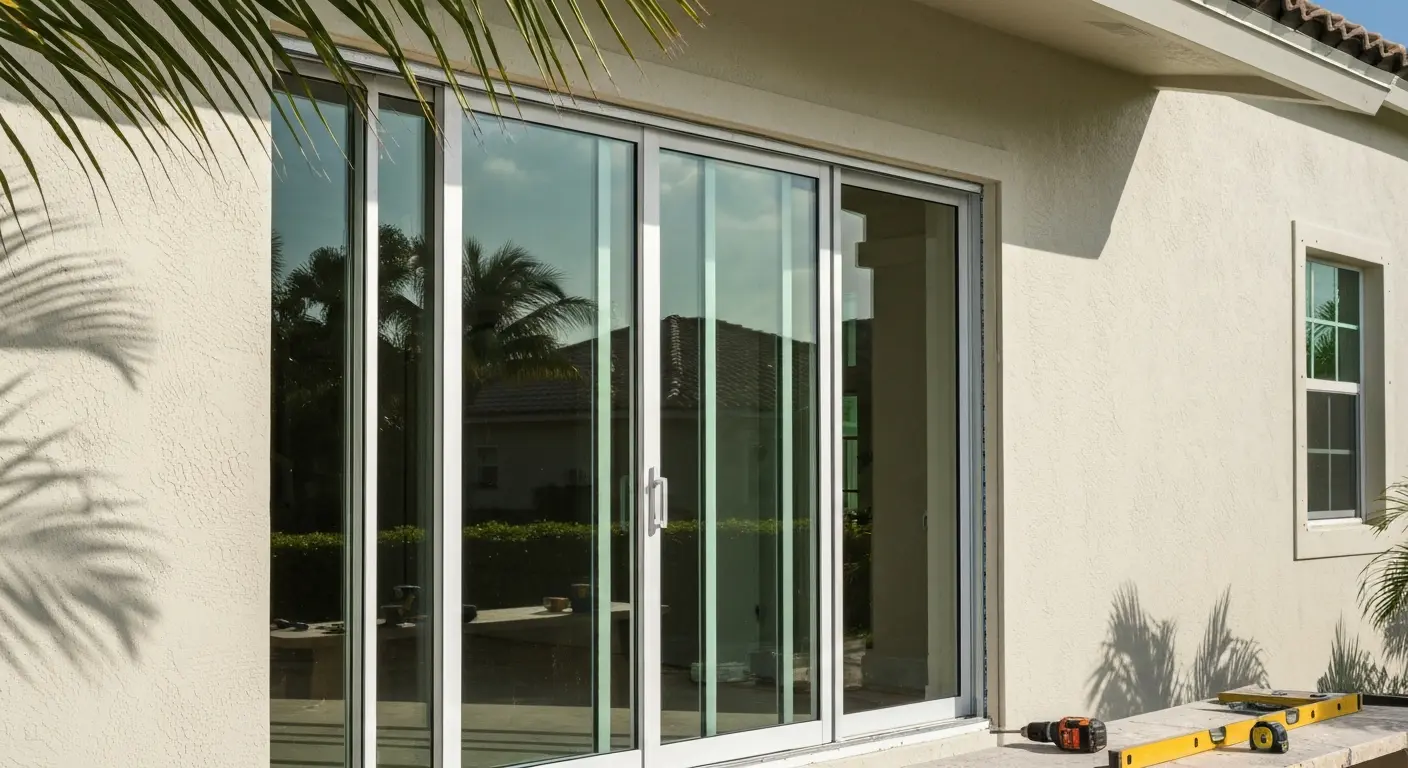 Impact door installation in Deerfield Beach