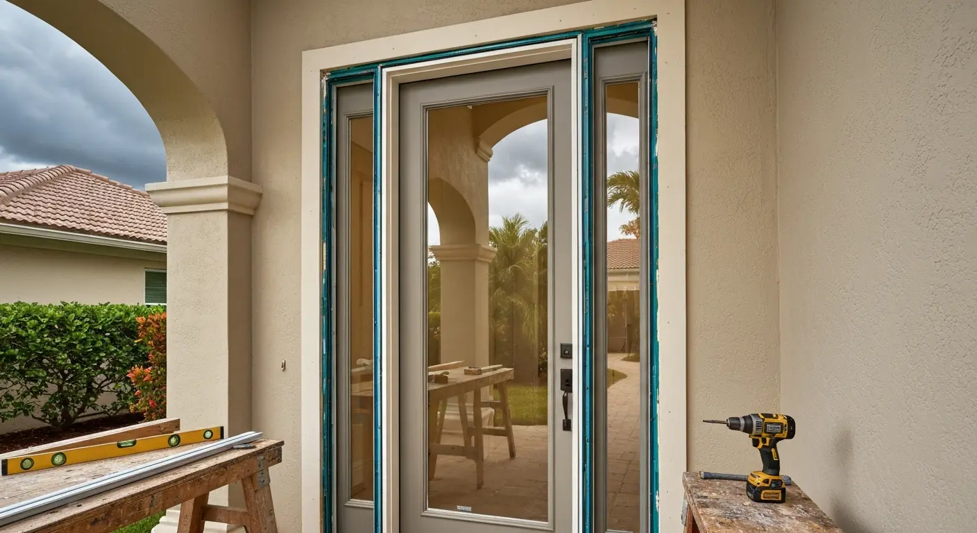 Impact door installation