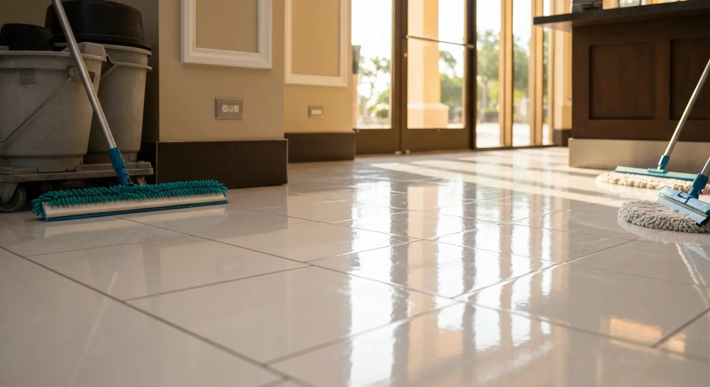 Commercial tile cleaning