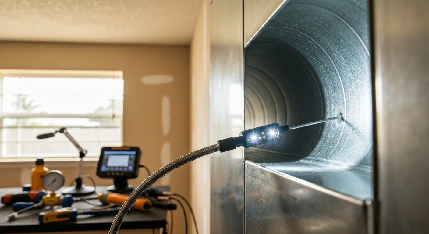 Duct cleaning inspection