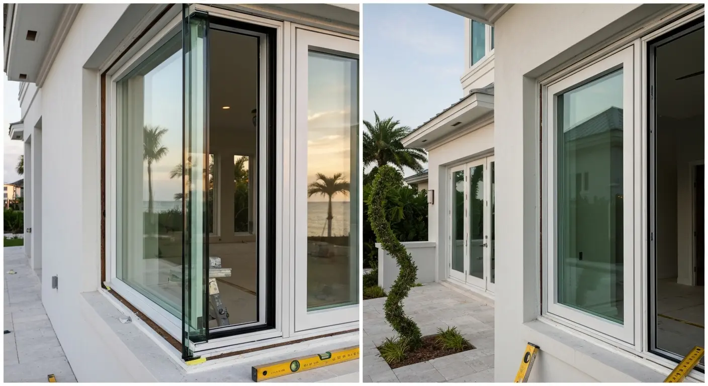 Impact window installation