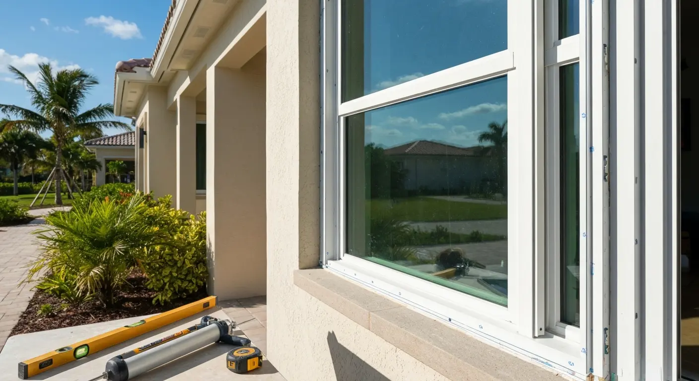 Impact window installation Deerfield Beach
