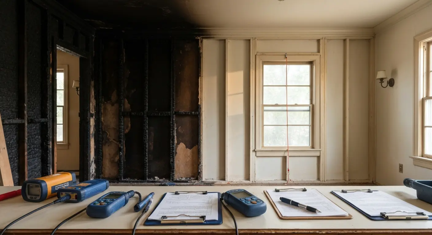 Fire damage restoration