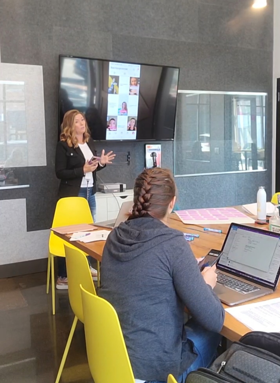 Crissy Conner at a live speaking event