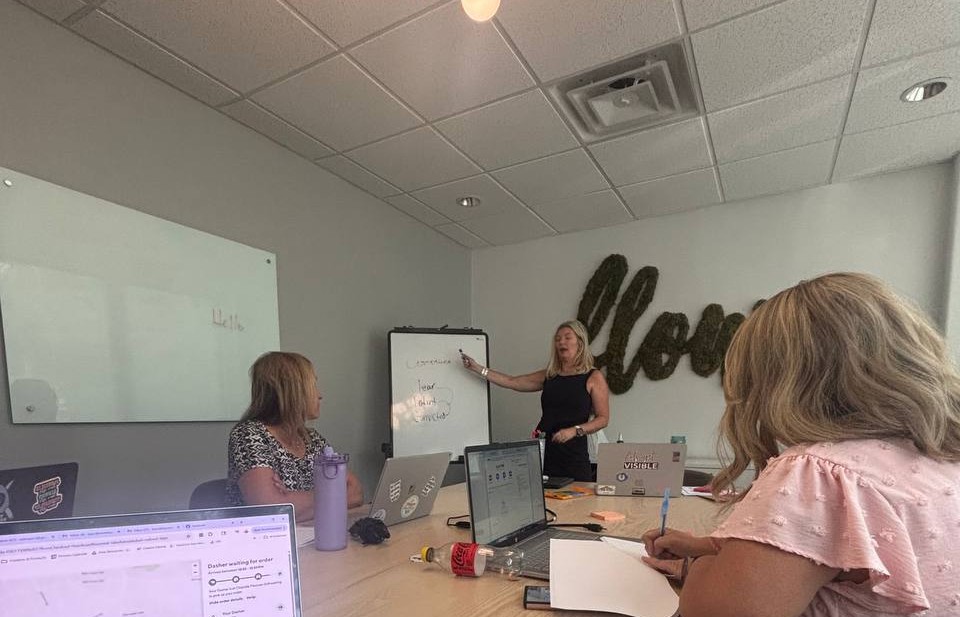 Crissy Conner coaching in an intimate working session