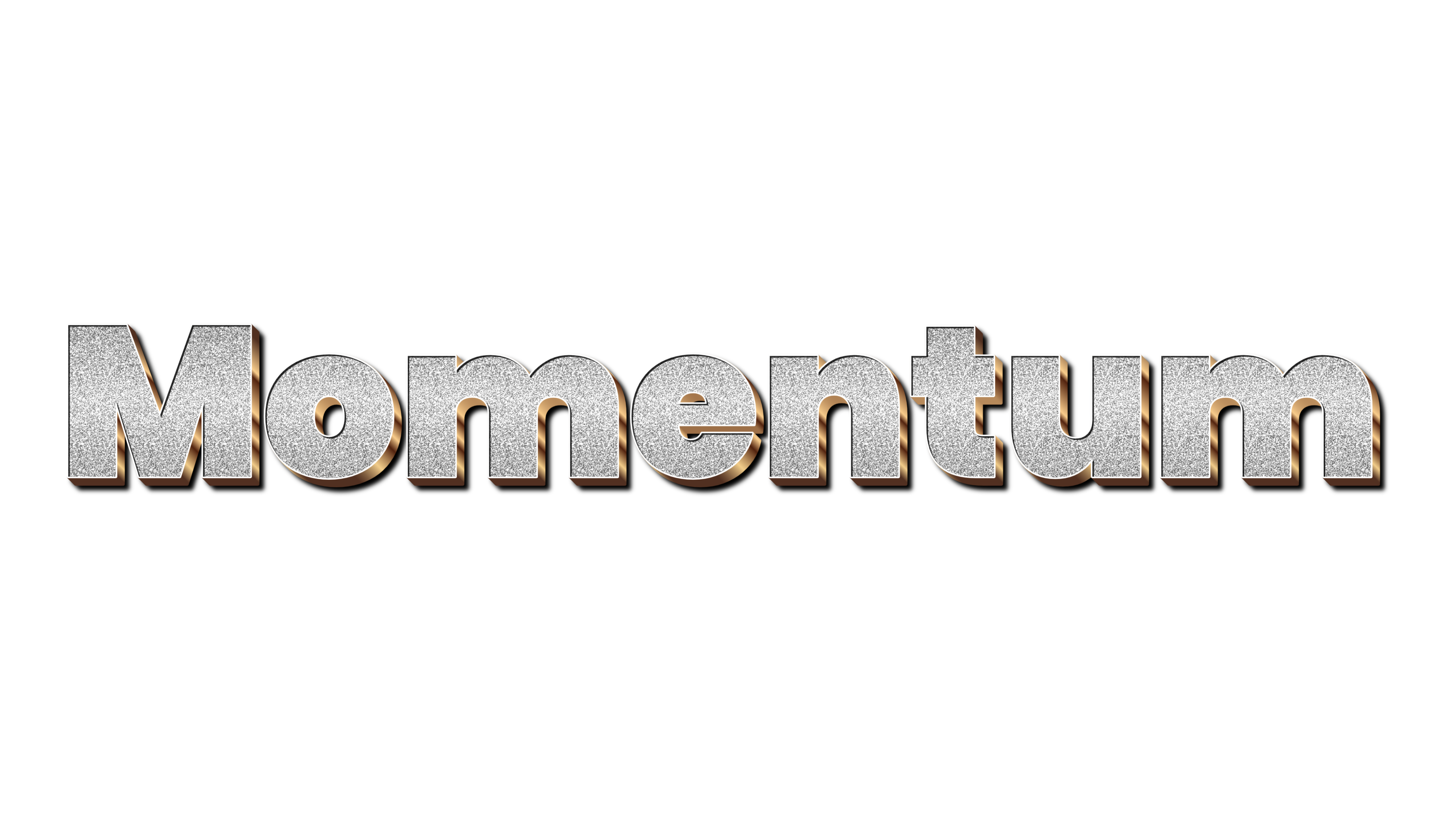 Momentum glitter logo mark