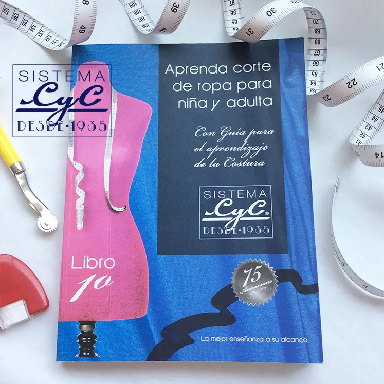 Portada oficial del Libro 1 Aprenda Corte de Ropa para Niña y Adulta de Sistema CyC