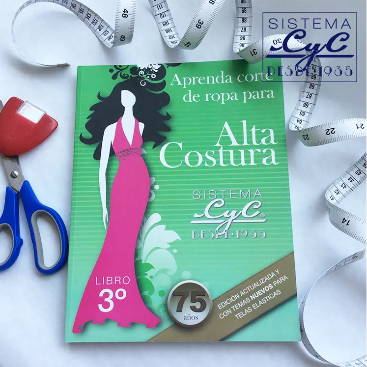 Portada oficial del Libro 3 Alta Costura y telas elásticas de Sistema CyC