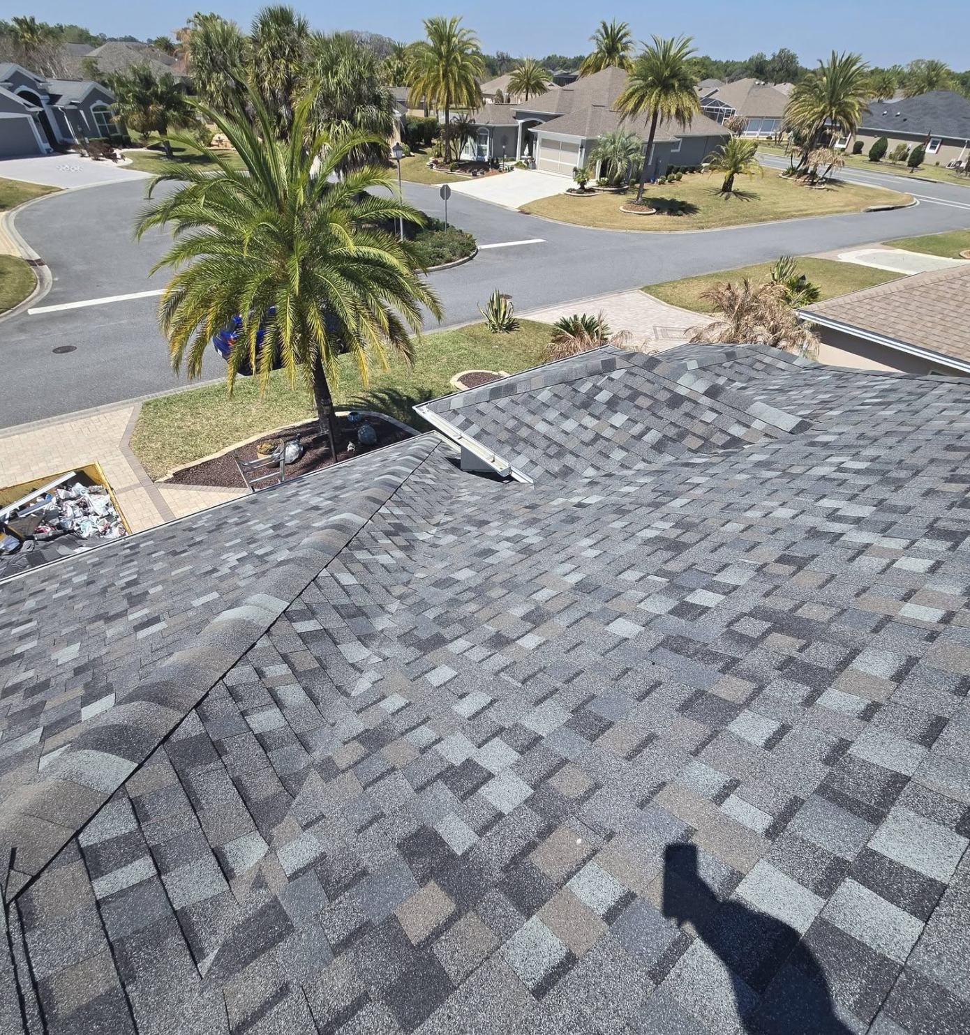 New asphalt shingle roofing installation completed in High Springs FL using durable weather-resistant roofing materials.