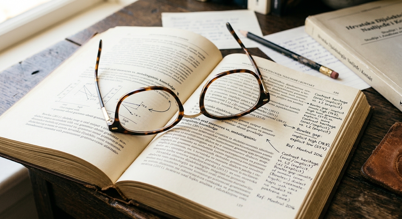 Glasses on the grammar book Glasses on the grammar book