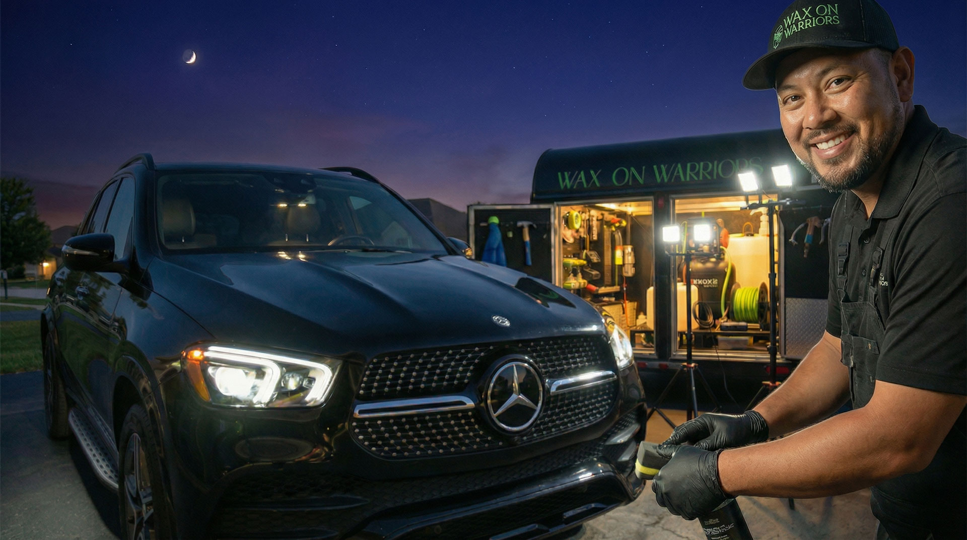 Wax on Warriors mobile detailing unit in Menifee, California