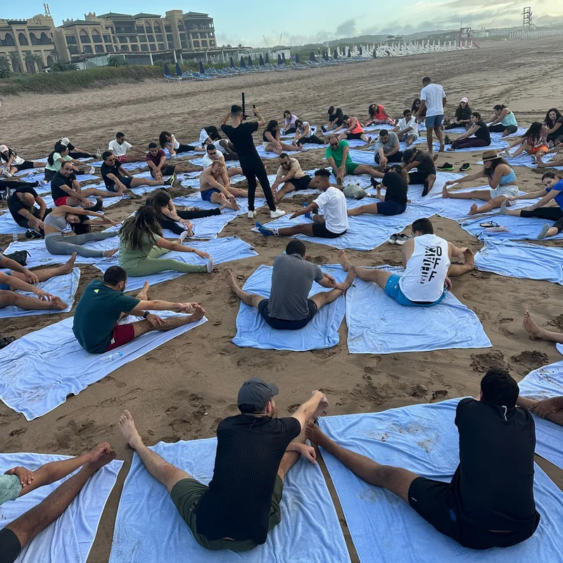 A jeem session on the beach at Mazagan